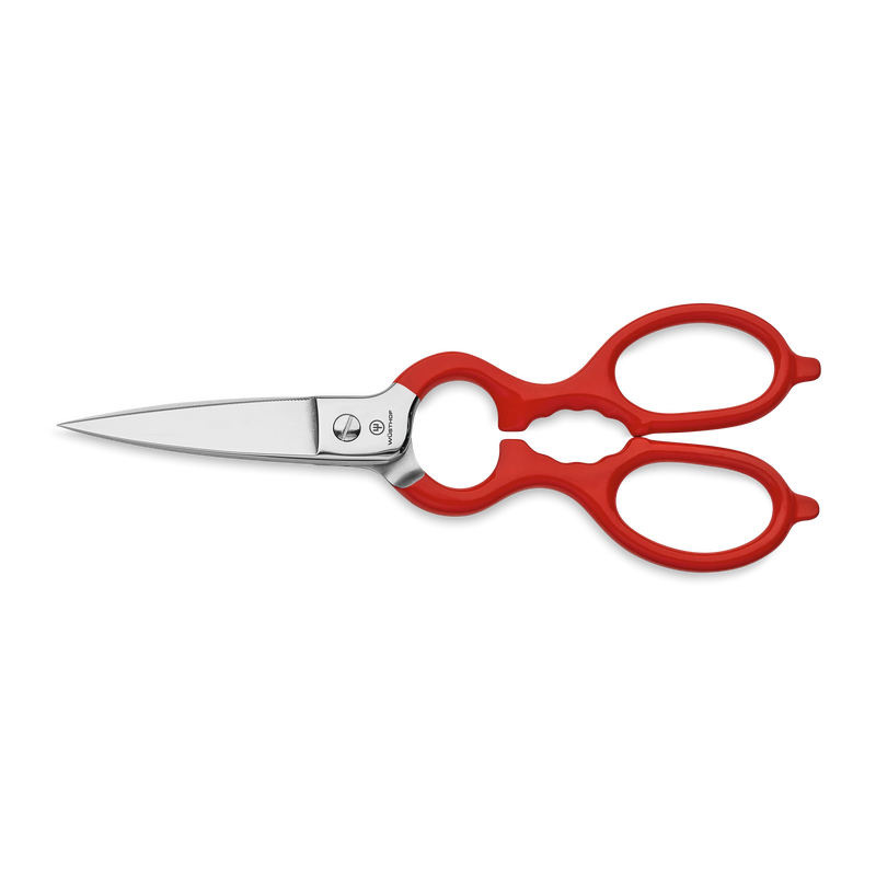 Wusthof - 8" Kitchen Shears w/Synthetic Grips - Red
