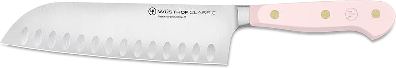 Wusthof Classic Pink Himalayan Salt - 7" Santoku Knife w/Hollow Edge