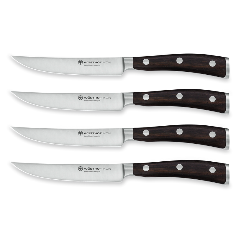 Wusthof Ikon Blackwood - 4 Pc. Steak Knife Set