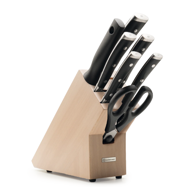 Wusthof Classic Ikon - 8 Pc. Knife Block Set, Beech