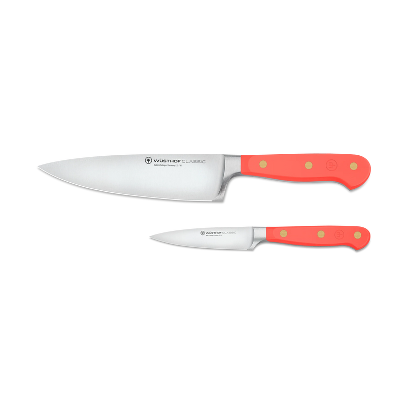 Wusthof Classic Coral Peach - 2 Pc. Prep Knife Set
