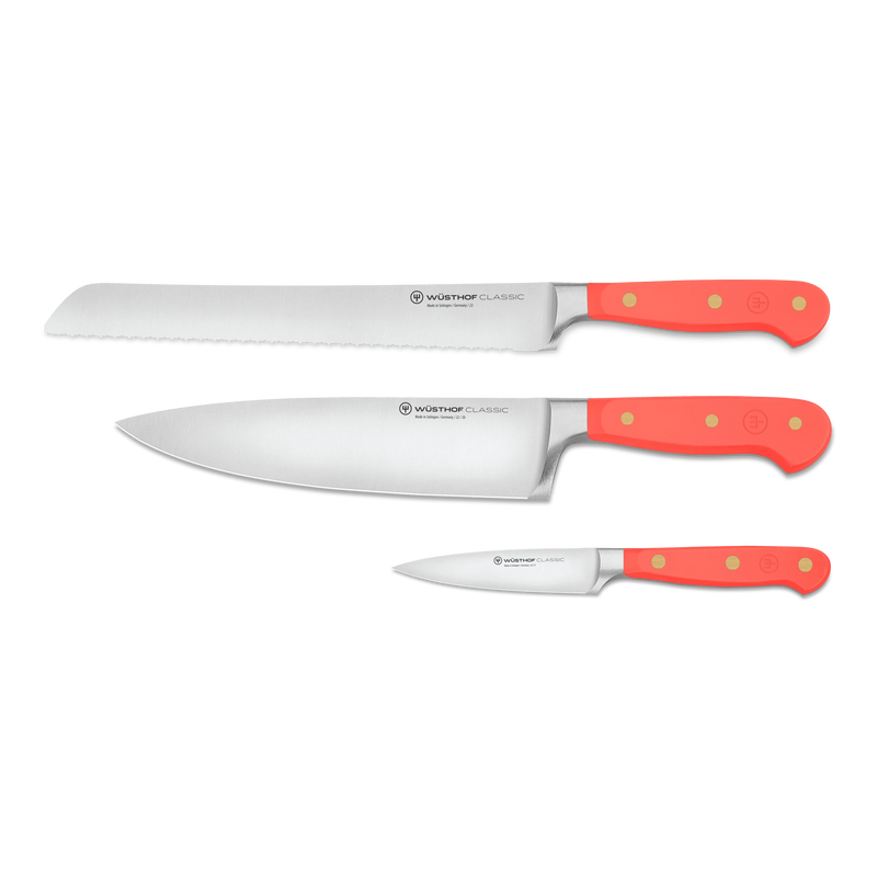 Wusthof Classic Coral Peach - 3 Pc. Essential Knife Set