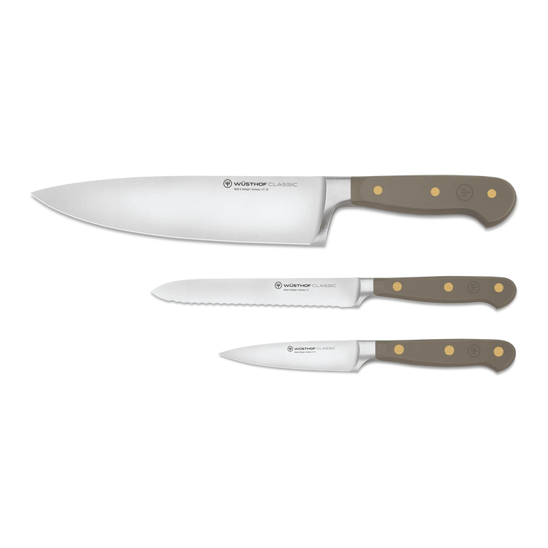 Wusthof Classic Velvet Oyster - 3 Pc. Utility Knife Set