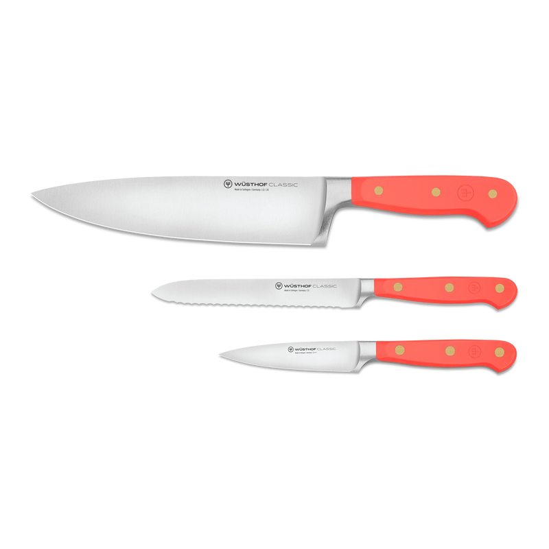 Wusthof Classic Coral Peach - 3 Pc. Utility Knife Set
