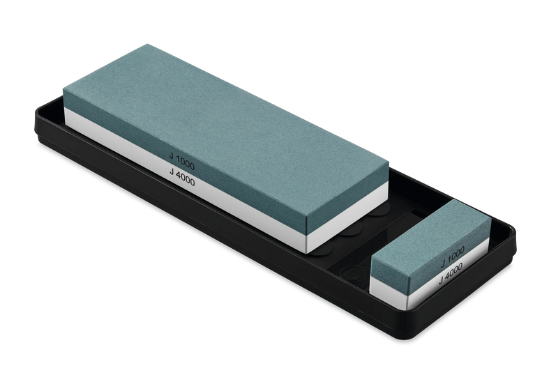 Wusthof - 8.7" x 3.1" x 1.2" Whetstone w/Non-Slip Holder, J1000 / J4000