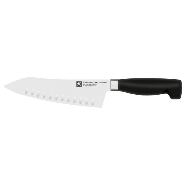 Henckels Zwilling Four Star - 7" Rocking Santoku Knife w/Hollow Edge