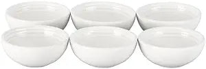 Le Creuset Set of 6 - 2 oz. Pinch Bowl Gift Set - White