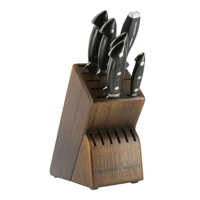 Henckels Zwilling Kramer Euroline Stainless Damascus - 7 Pc. Knife Block Set, Brown