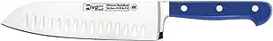 IVO EuroPRO - 7" Santoku Granton Edge Knife Blue Handle