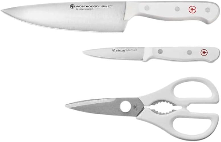 Wusthof Gourmet White - 3 Pc. Prep Knife Set