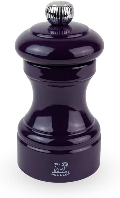 Peugeot Bistro Eggplant Lacquer Salt Mill - 10cm/4"