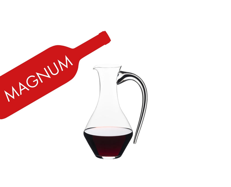 Riedel Fatto a Mano Cabernet Magnum Decanter, Black Striped Handle