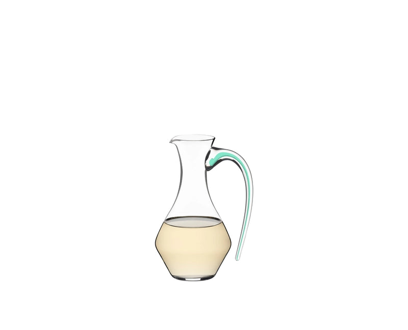 Riedel Fatto a Mano Cabernet Decanter, Mint Striped Handle