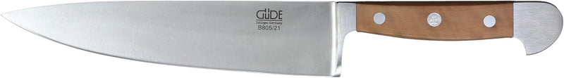 Güde Alpha Pear Series - 8" Forged Double Bolster Chef's Knife, Luxury Pear Wood Handle