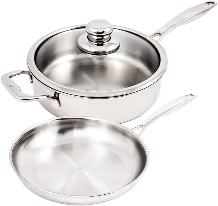 Swiss Diamond - 3 Pc. Premium Clad Stainless Steel Cookware Set
