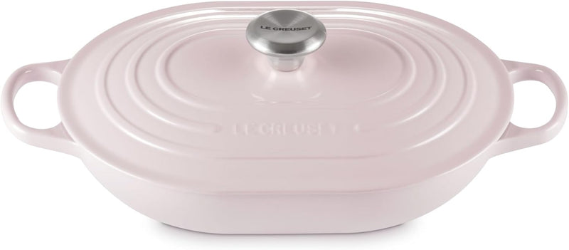 Le Creuset 3 3/4 Qt. Signature Oval Casserole w/Stainless Steel Knob - Shallot