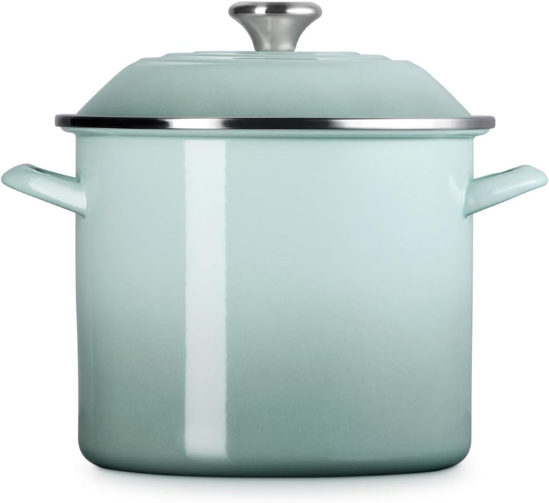 Le Creuset 10 Qt. Traditional Stockpot w/SS Knob - Sea Salt
