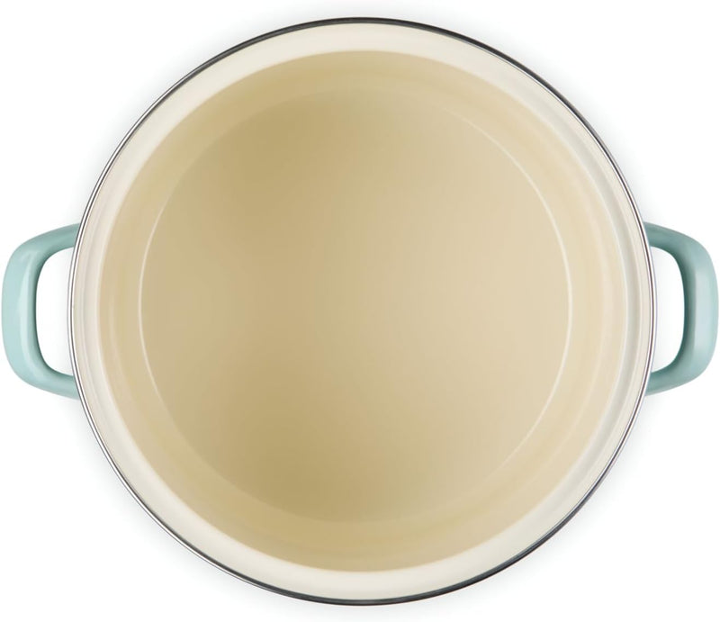 Le Creuset 10 Qt. Traditional Stockpot w/SS Knob - Sea Salt
