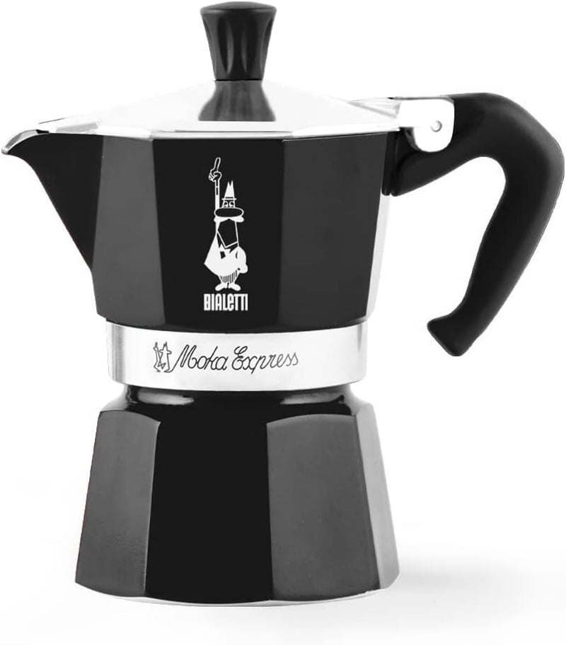 Bialetti Moka Express Stovetop Espresso Maker 3 Cups - Black