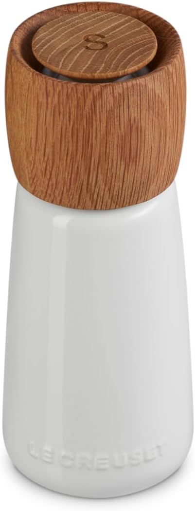 Le Creuset 7" Stoneware Alphine Salt Mill - White