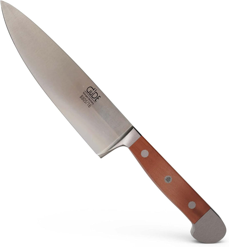 Güde Alpha Pear Series - 6" Forged Double Bolster Chef's Knife, Luxury Pear Wood Handle