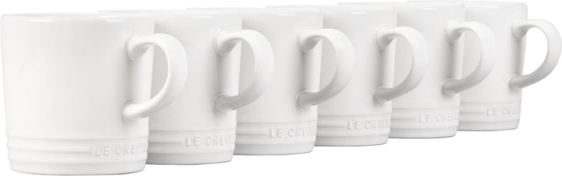 Le Creuset Set of 6 - 12 oz. London Mugs - White