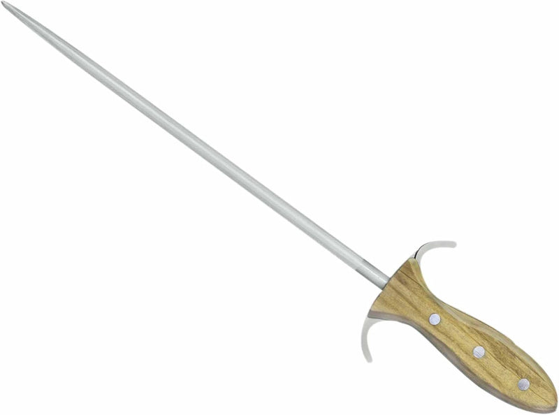 Güde Alpha Olive Series - 12" Forged Sharpening Steel D' Artagnan, Olivewood Handle