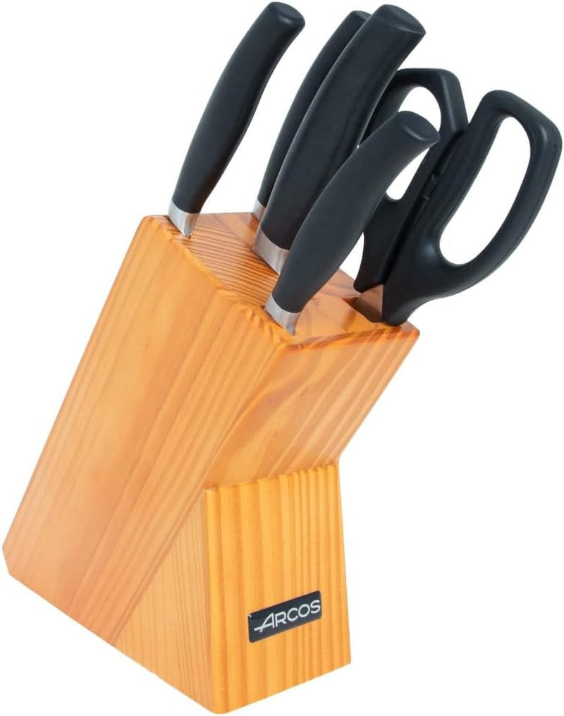 Arcos Clara Series - 5 Pc. Knife Block Set, Includes Kitchen Scissors