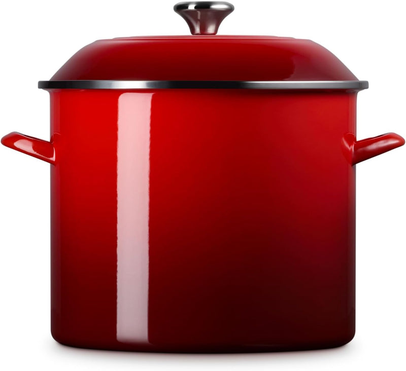 Le Creuset 16 Qt. Traditional Stockpot w/SS Knob - Cerise