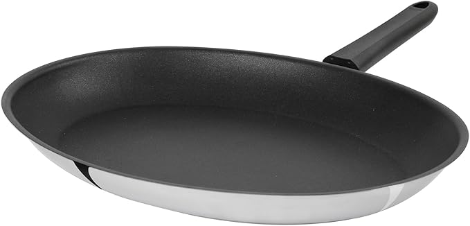 Cristel Castel'Pro Ultralu - 13.8" Non-Stick Oval Frying Pan