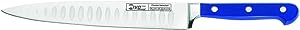 IVO EuroPRO - 10" Carving Granton Edge Knife Blue Handle