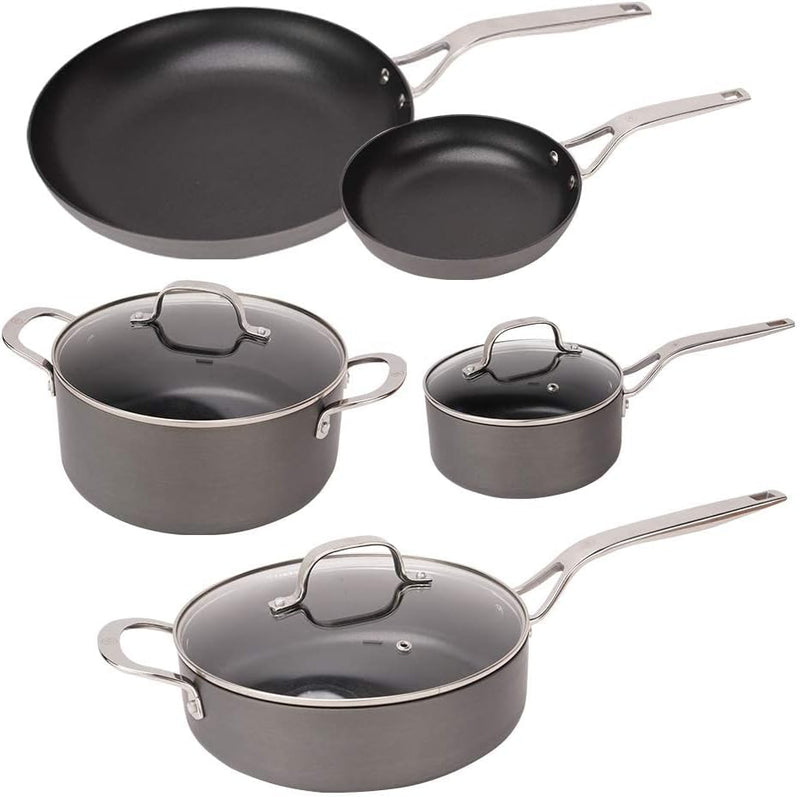 Swiss Diamond -  8 Pc. Hard Anodised Cookware Set