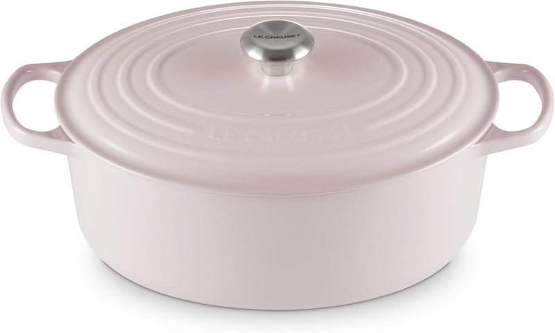 Le Creuset 8 Qt. Signature Oval Dutch Oven w/Stainless Steel Knob - Shallot