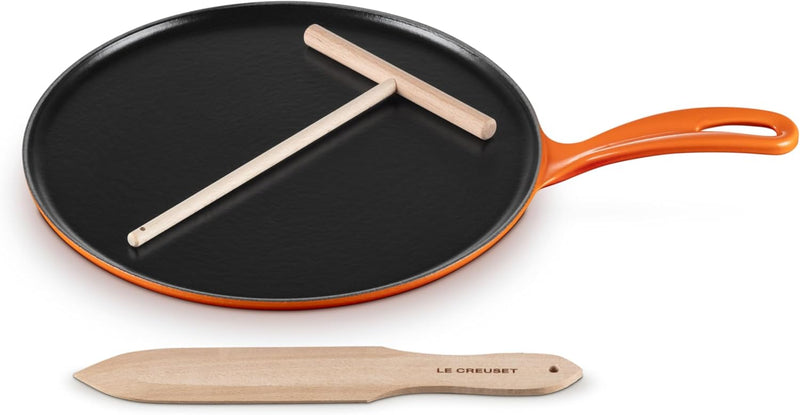 Le Creuset 10 1/4" Traditional Round Crepe Pan - Flame