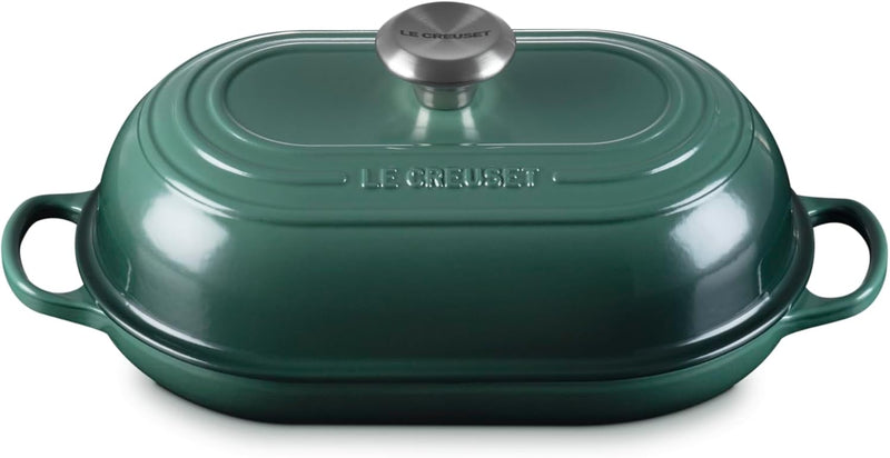 Le Creuset 11 1/2" / 1.5 Qt. Signature Enameled Cast Iron Oval Bread Oven - Artichaut