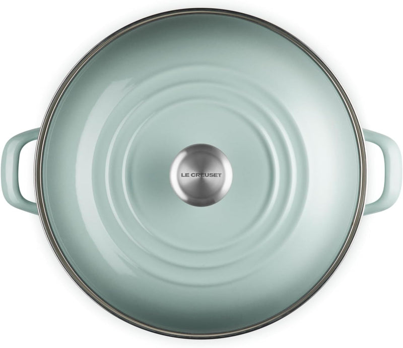 Le Creuset 16 Qt. Traditional Stockpot w/SS Knob - Sea Salt