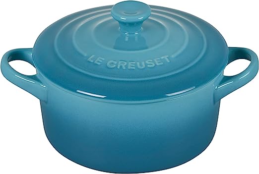 Le Creuset 14 oz. Stoneware Mini Round Cocotte  - Caribbean