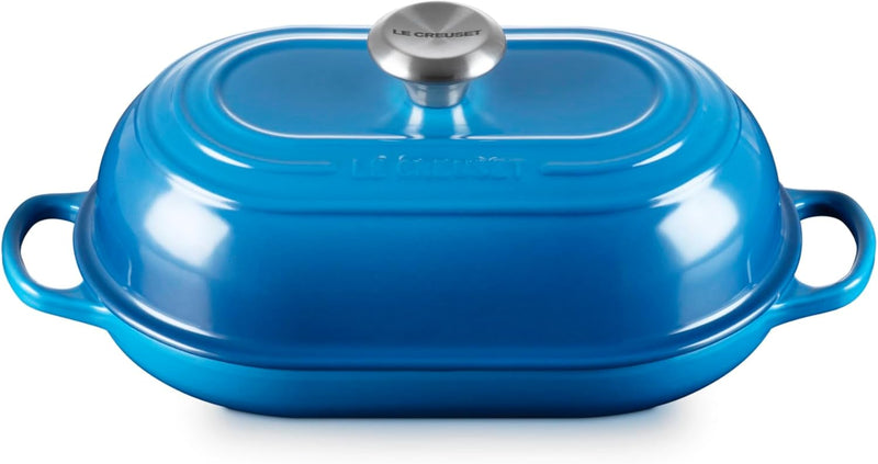 Le Creuset 11 1/2" / 1.5 Qt. Signature Enameled Cast Iron Oval Bread Oven - Marseille