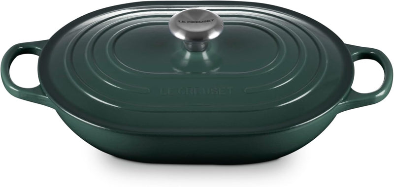 Le Creuset 3 3/4 Qt. Signature Oval Casserole w/Stainless Steel Knob - Artichaut