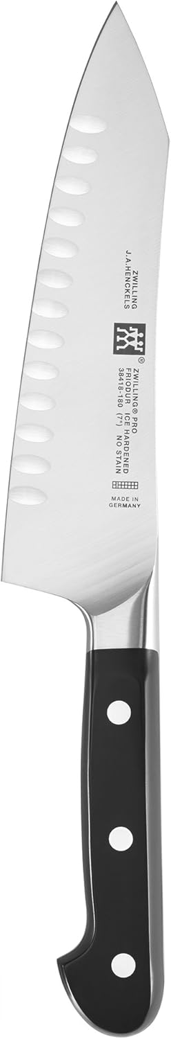 Henckels Zwilling Pro - 7" Hollow Edge Rocking Santoku Knife