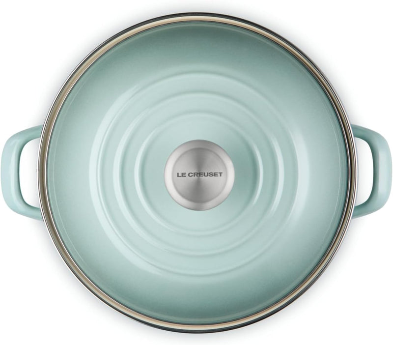 Le Creuset 10 Qt. Traditional Stockpot w/SS Knob - Sea Salt