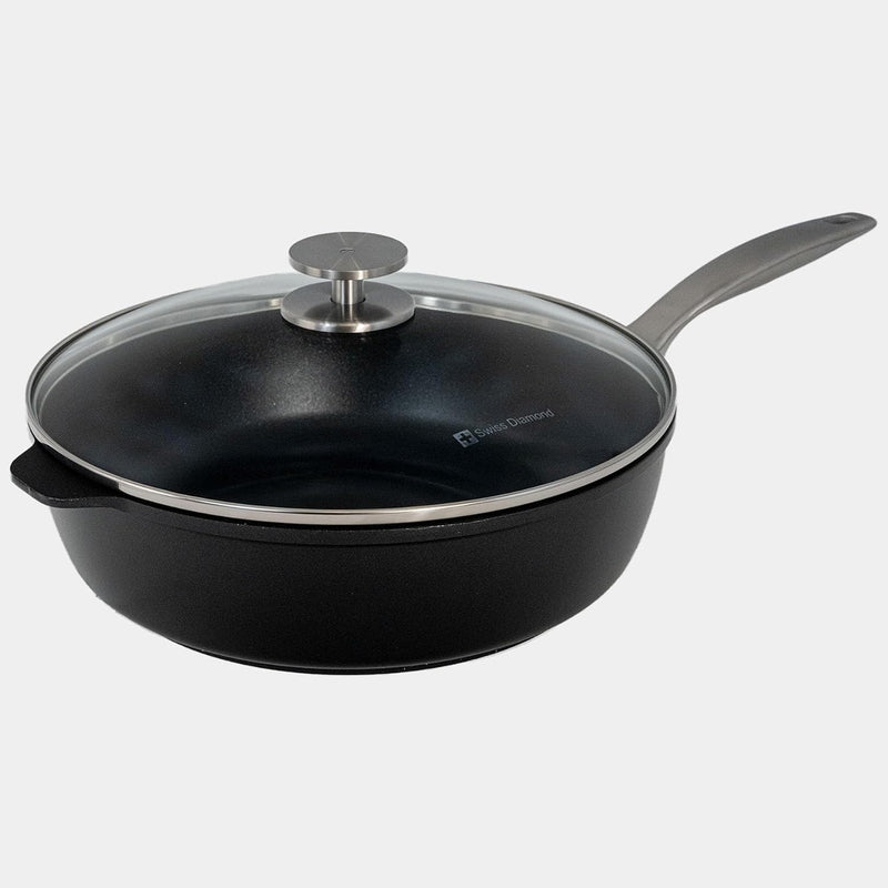 Swiss Diamond - 4.3 Qt. CHD Nonstick Saute Pan w/Glass Lid