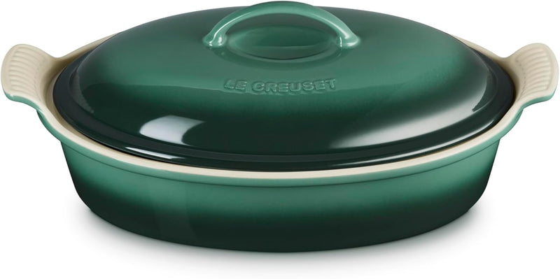 Le Creuset 4 Qt. (14") Heritage Covered Oval Casserole - Artichaut