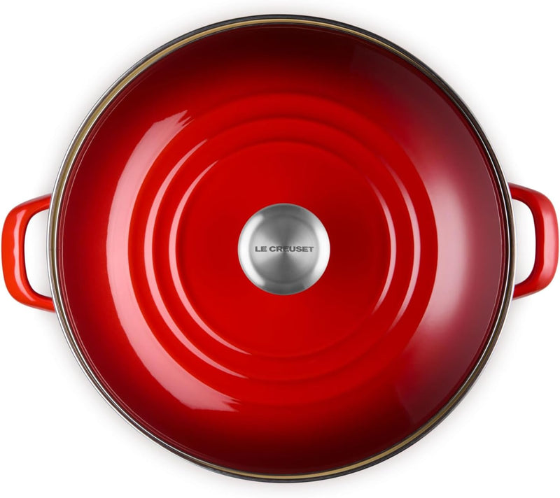 Le Creuset 16 Qt. Traditional Stockpot w/SS Knob - Cerise