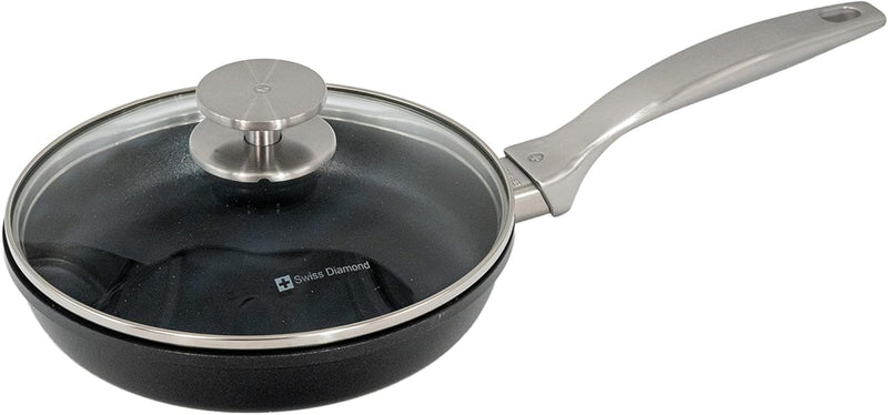 Swiss Diamond - 8" CHD Nonstick Fry Pan w/Glass Lid