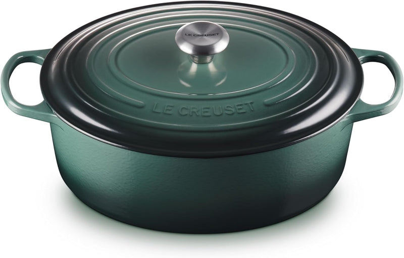 Le Creuset 8 Qt. Signature Oval Dutch Oven w/Stainless Steel Knob - Artichaut