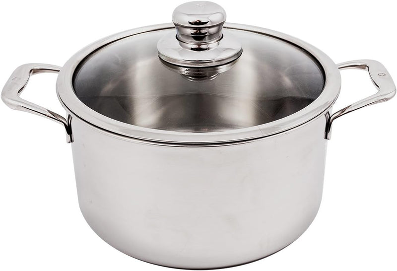 Swiss Diamond - 6.7 Qt. Premium Clad Induction Dutch Oven w/Glass Lid