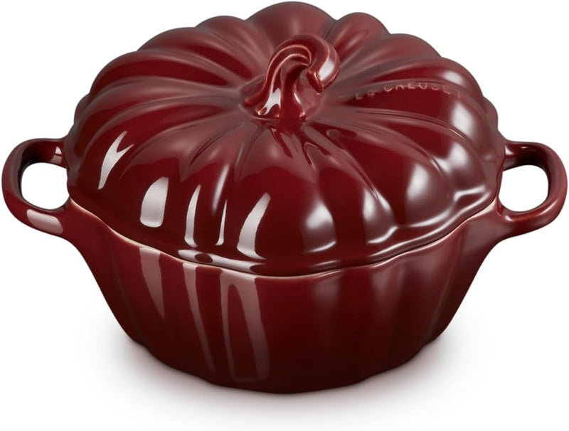 Le Creuset 12 oz. Stoneware Figural Pumpkin Petite Cocotte - Rhone