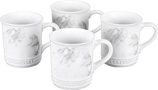 Le Creuset Set of 4 - 14 oz. Mugs - Marble
