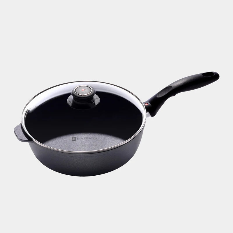 Swiss Diamond - 9.5" HD Nonstick Induction Sauté Pan w/Lid